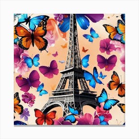 Butterfly Paris 6 Canvas Print