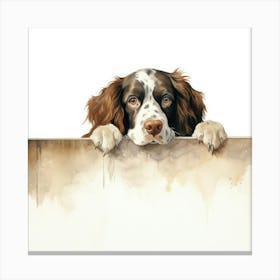 Spaniel English Sprint 3 Canvas Print