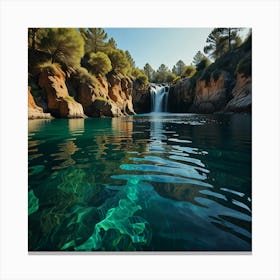 Default Into The Water Art 0 Canvas Print