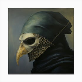 Medieval Doctor With The Plague Mask Canvas Print