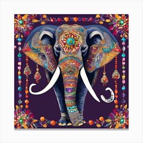 Elephant - Jigsaw Puzzle Canvas Print