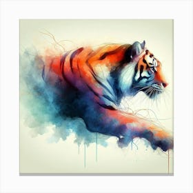 Tiger Watercolor Painting 2 Canvas Print