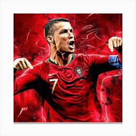 Portugal Soccer Player Canvas Print