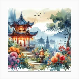 Chinese Pagoda 40 Canvas Print