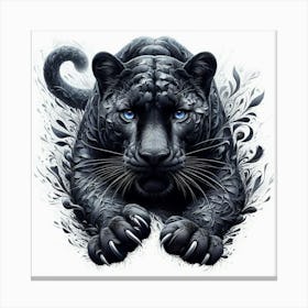 Black Panther 6 Canvas Print