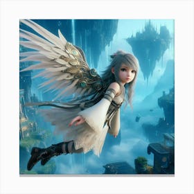 Angel In The Sky 2 Canvas Print