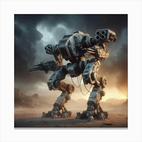 Battle Mech Canvas Print