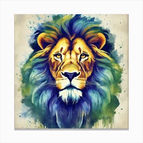 Lion Painting 3 Canvas Print