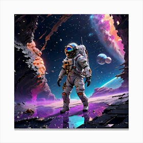 Space Alien Canvas Print