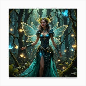 Fairy In The Forest 1 Canvas Print