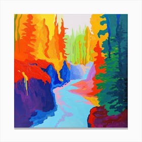 Colourful Abstract Oulanka National Park Finland 1 Canvas Print