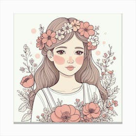 A flower girl 7 Canvas Print