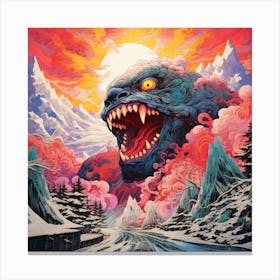 Godzilla Canvas Print