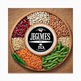 Legumes As A Logo (20) Canvas Print