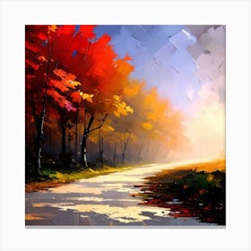 Autumn Road 1 Canvas Print