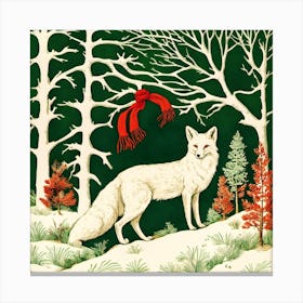 Fox In Winter Canvas Print