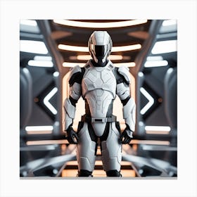 Futuristic Space Suit 18 Canvas Print