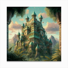 The castle in seicle 15 13 Canvas Print