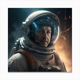 Man In Space Canvas Print