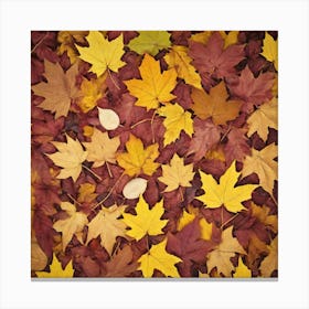 Autumn Leaves Background 1 Canvas Print