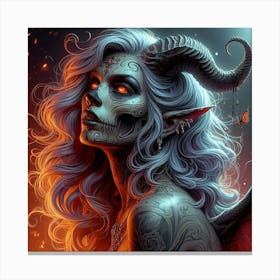 Devil Girl 3 Canvas Print
