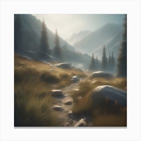 Mountain Path 1 Canvas Print