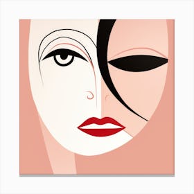 Mask Of A Woman Canvas Print
