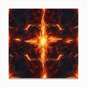 Abstract Flames Canvas Print