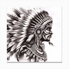 Indian Headdress Canvas Print