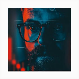 Portrait Of A Bearded Man 1 Canvas Print