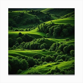 Green Hills Canvas Print