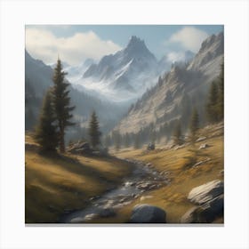 Mountain Valley Canvas Print