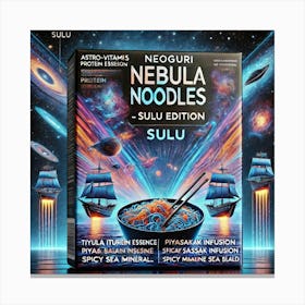 Neoguri Nebula Noodles Sulu Packaging Scifi Canvas Print