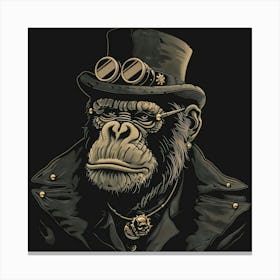 Steampunk Monkey 52 Canvas Print