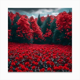 Red Roses 15 Canvas Print