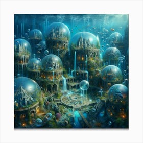 Underwater City Canvas Print