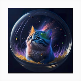 Cat Galaxy (88) 1 Canvas Print