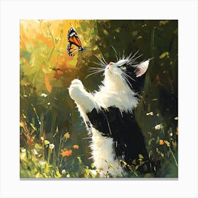 Butterfly Cat 6 Canvas Print