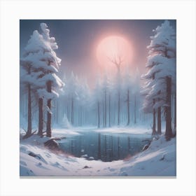 Snowy Forest 13 Canvas Print