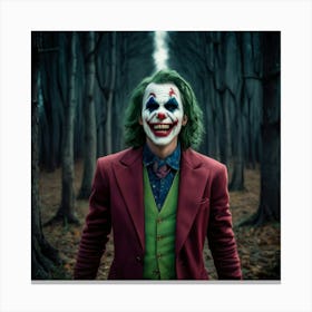 Joker In The Woods 11 Canvas Print