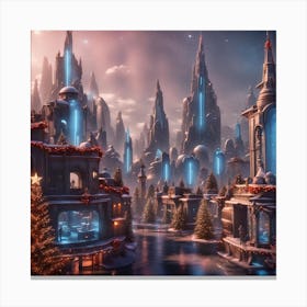 Christmas City Canvas Print