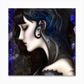 Goth Woman Canvas Print