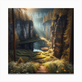 Landscape Painting Canvas Print