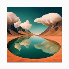 'Clouds In The Desert' Canvas Print