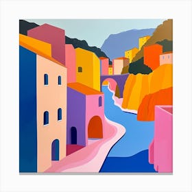 Abstract Travel Collection Monaco 4 Canvas Print