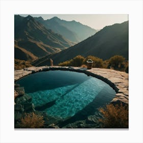 Pool In The Desert Canvas Print