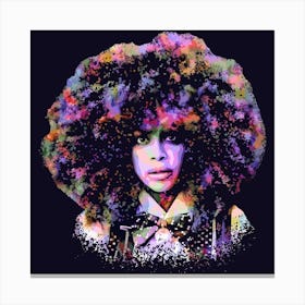 Erykah Badu - Erica Abi Wright Colorful Canvas Print