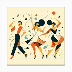 Jazz Dancers Canvas Print