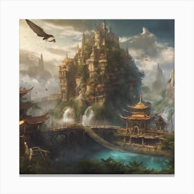 Fantasy Castle 32 Canvas Print