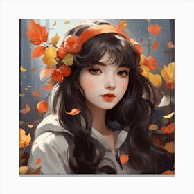 Autumn Girl Canvas Print